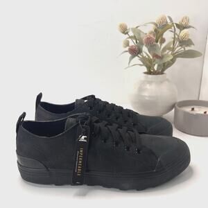 Sorel Metro II Low Top Suede Waterproof Sneaker Black/Sea Men's 10 Tried On